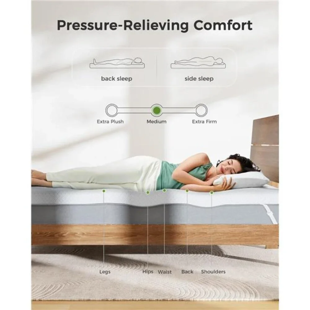Queen Mattress Topper - 3 Inch Cooling Memory Foam Mattress Pad
